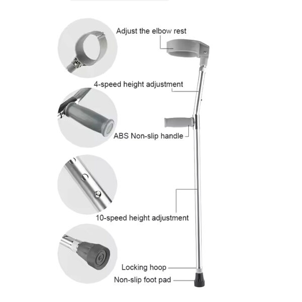 ELBOW CRUTCH ALUMINIUM ALLOY - Image 3