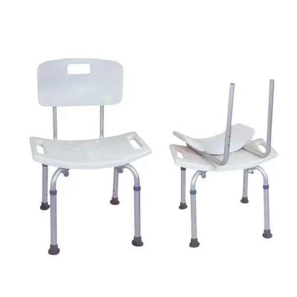 BATHROOM SHOWER CHAIR WITH BACKREST