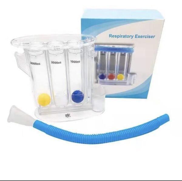 SPIROMETER (BREATHING EXERCISE) 3 BALLS - Image 2