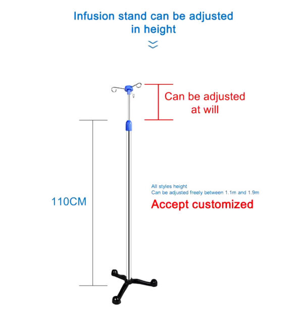 INFUSION IV STAND BOTTOM 3 CLAWS